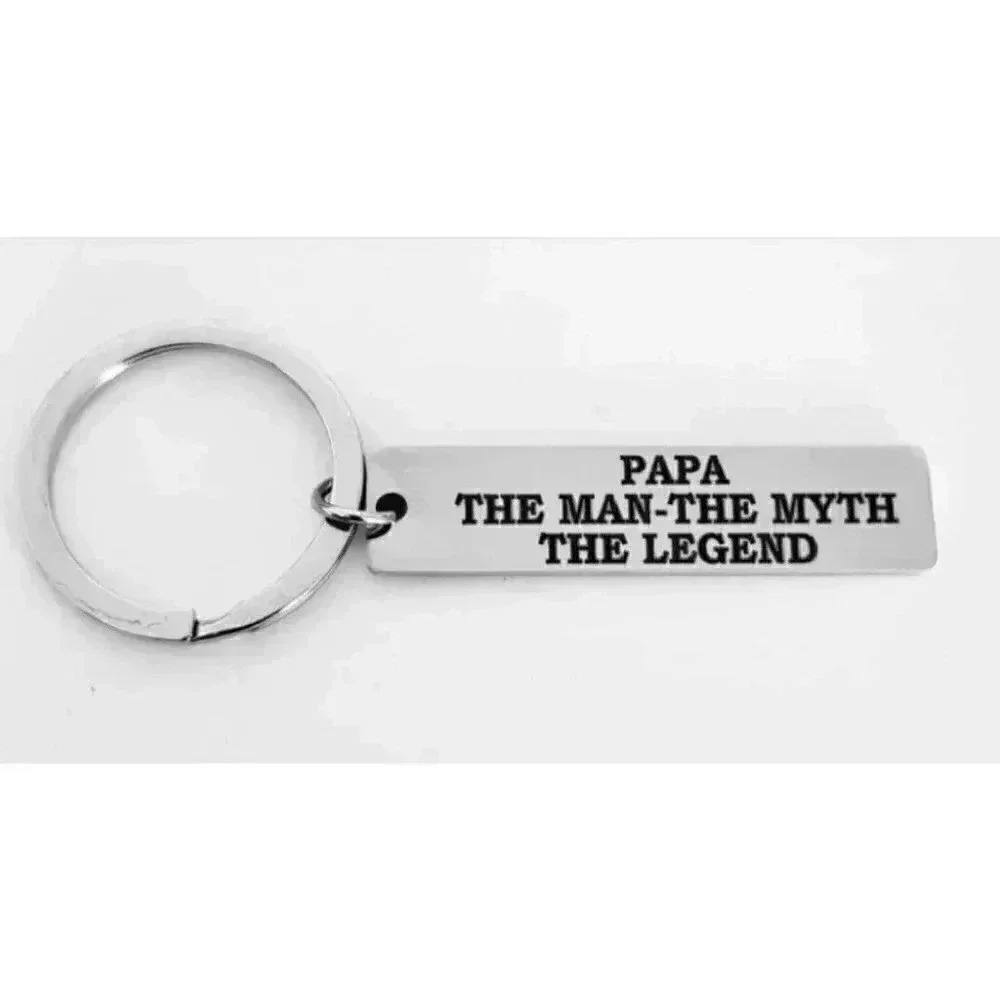 Papa The Man The Myth Thr Legend Keychain